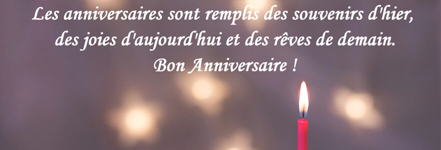 textes d’anniversaire